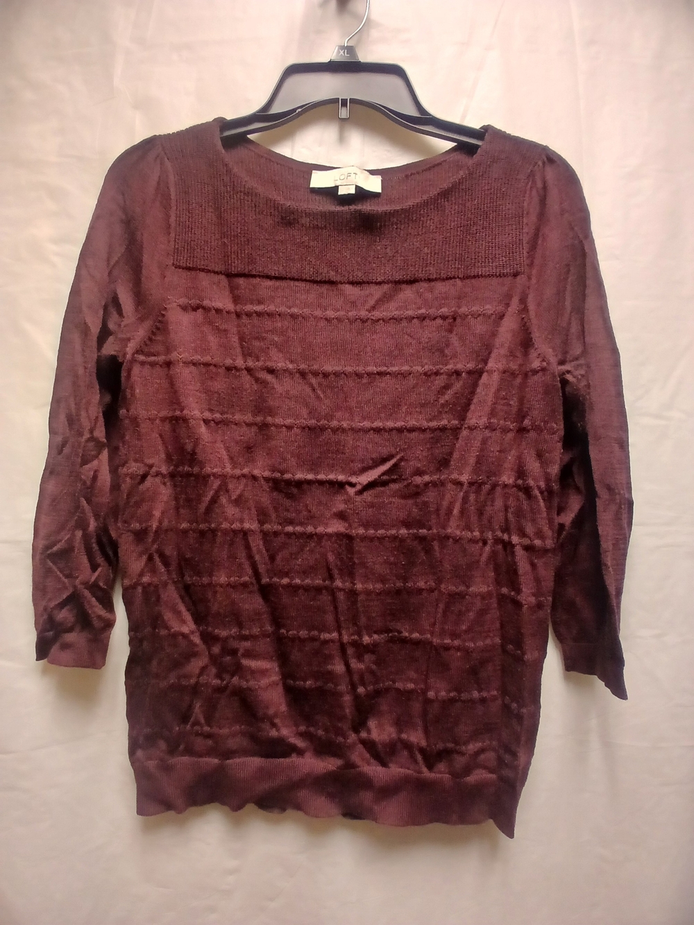 Loft Women's Maroon Knit Sweater